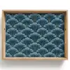 Patroon - Ginkgoblad - Blauw Dienblad Rechthoek middel 911 -z3d_shopping