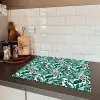 Inductie beschermer - Panterprint - Bladeren - Jungle - Afdekplaat voor kookplaat Inductie beschermer vinyl 3mm groot -sfeer3