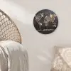 Wereldkaart - Stenen - Realistisch Wandcirkel kunststof plaat 5mm dik klein -sfeer5