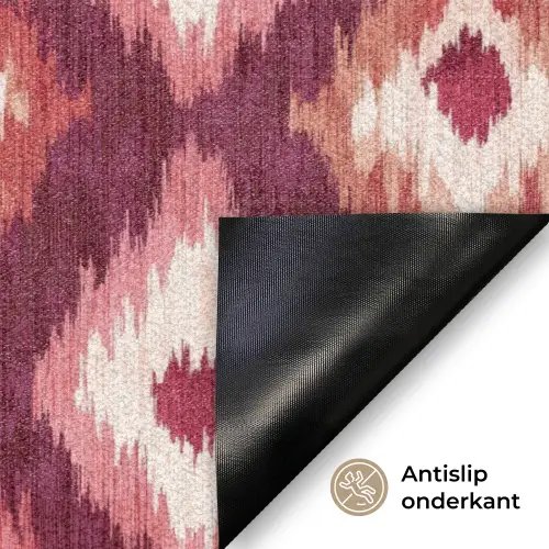 Diamantvormen - Roze - Patroon - Textuur Deurmat klein 898 -antislip_NL