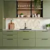 Beige - Reliëfstructuur - Natuursteen keuken achterwand 2 middel 871 -sfeer3