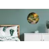 Pad - Bloemen - Park Wandcirkel aluminium klein -slaapkamer