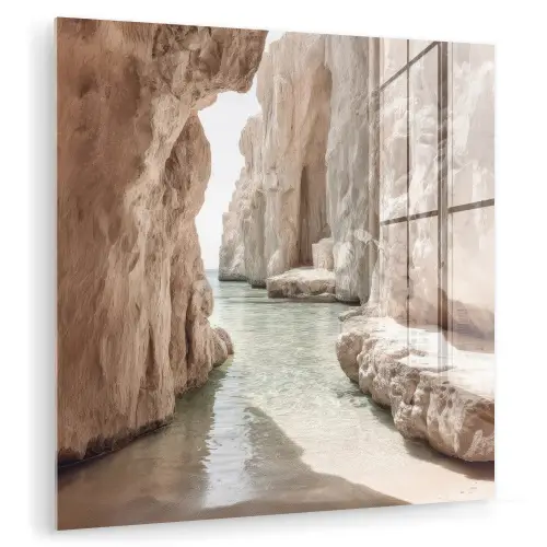 Rotsen - Zee - Zand - Kloof plexiglas 5mm klein -zzzproduct_nieuw