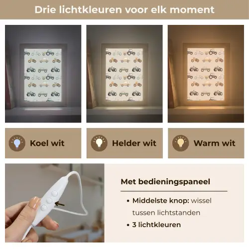 Retro - voertuigen - patroon Light Box met kabel klein -USP_lichtkleurNL