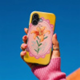 Lelie - Oranje - Lijst - Ovaal Toughcase MagSafe Apple iPhone 17 klein -Sfeer1V