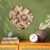 Kastanje Champignons - Beige Wandcirkel Organisch Forex 3mm klein -sfeer2