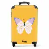 Summer memories - Vlinder op gele achtergrond NBS - Handbagage koffer - Kinderen Unisex middel -productfoto_recht