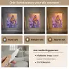 Bloemen - Vlinder - Lavendel - Bloem - Natuur Light Box met kabel (Tafellamp) klein -USP_lichtkleurNL