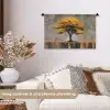 Boom - Bladeren - Goud - Abstract Wandkleed katoen klein -sfeer1