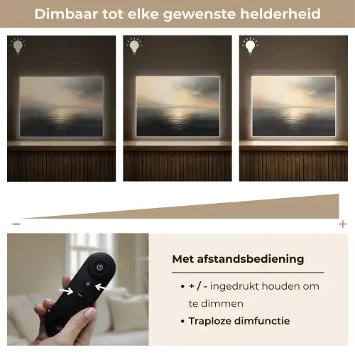 Zon - Horizon - Zee Light Box met batterij (Wandlamp) middel -USP_dimbaarNL