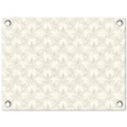 Patroon - Bloemen - Beige tuinposter los doek klein 239 -3d