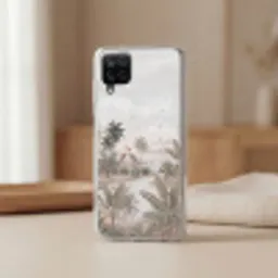 Kraanvogels - Palmbomen - Tropisch Telefoonhoesje Samsung Galaxy A12 klein -sfeer2