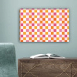 Patroon - Vierkant - Roze canvas 2cm klein 34 -sfeer4