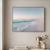 Kustlijn - Pastel - water Textielframe zwart klein -sfeer2