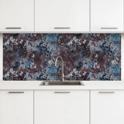 Roest - Blauw - Bruin - Vlekken keuken achterwand 2 middel 871 -3d