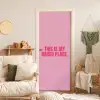 Tekst - Modern - Roze deurposter klein -sfeer2