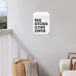 Quotes  - Koffie - Bonen - Modern tuinposter los doek klein -sfeer8