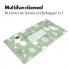 Groen - Eieren - Patroon Muismat XXL klein -sfeer4