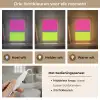 Strepen - Modern - Kleurrijk Light Box met kabel (Tafellamp) klein -USP_lichtkleurNL