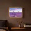 Lavendel - Natuur - Paars - Bomen - Bloemen Light Box met batterij (Wandlamp) middel -sfeer4