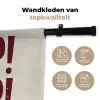 Japandi - Vintage - Decoratie - Rood Wandkleed katoen klein -sfeer2