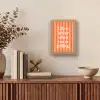 Tekst - Gestreept - Oranje - Zomer Light Box met kabel (Wandlamp) klein -sfeer2