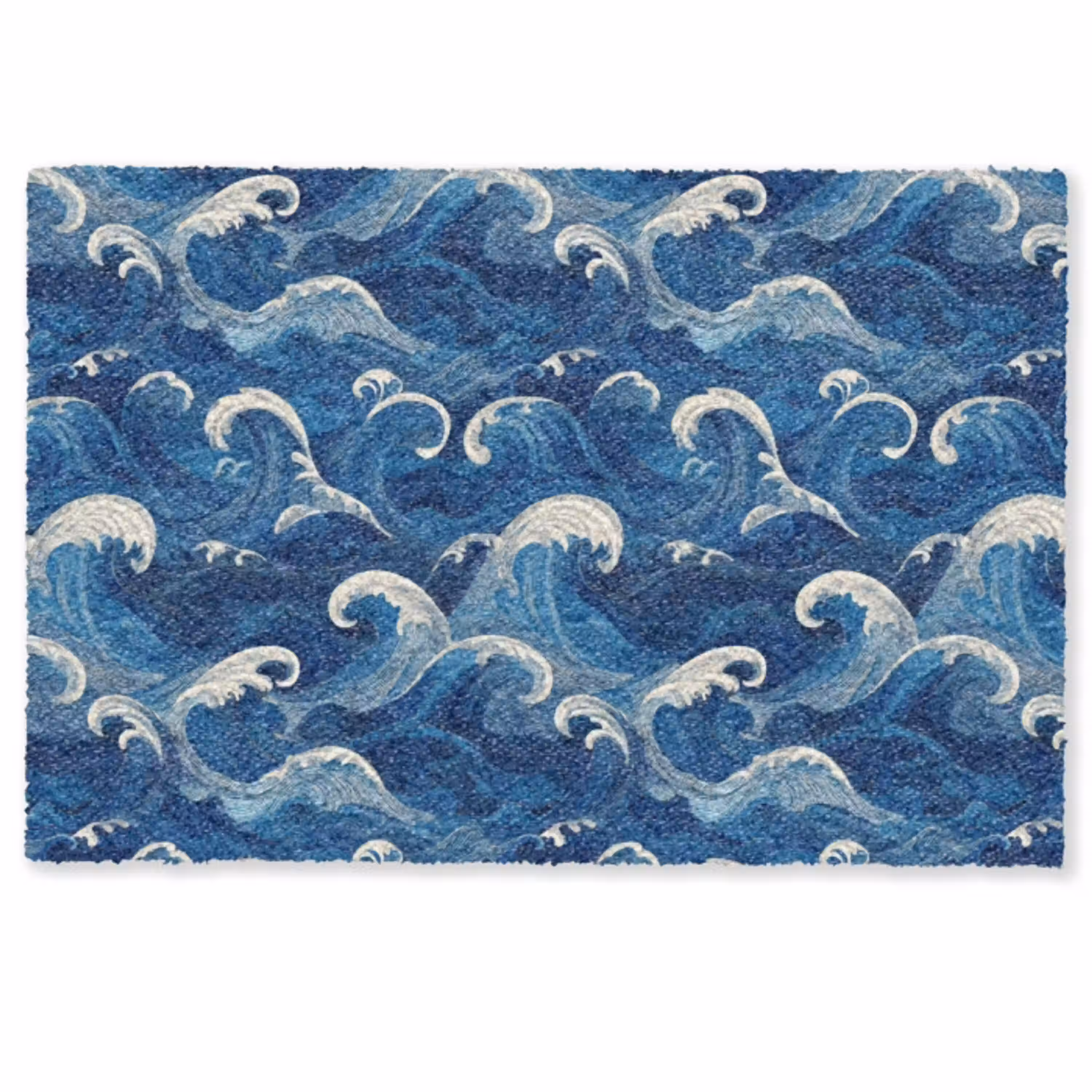 Japans - Oceaan - Golven - Blauw Deurmat klein 898 -zkaufland3d