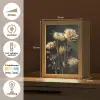 Boeket - Bloemen - Licht - Zwart Light Box met kabel (Tafellamp) klein -USP_NL