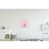 Kat - Illustratie - Minimalistisch - Roze textielposter latten blank klein -kinderkamer