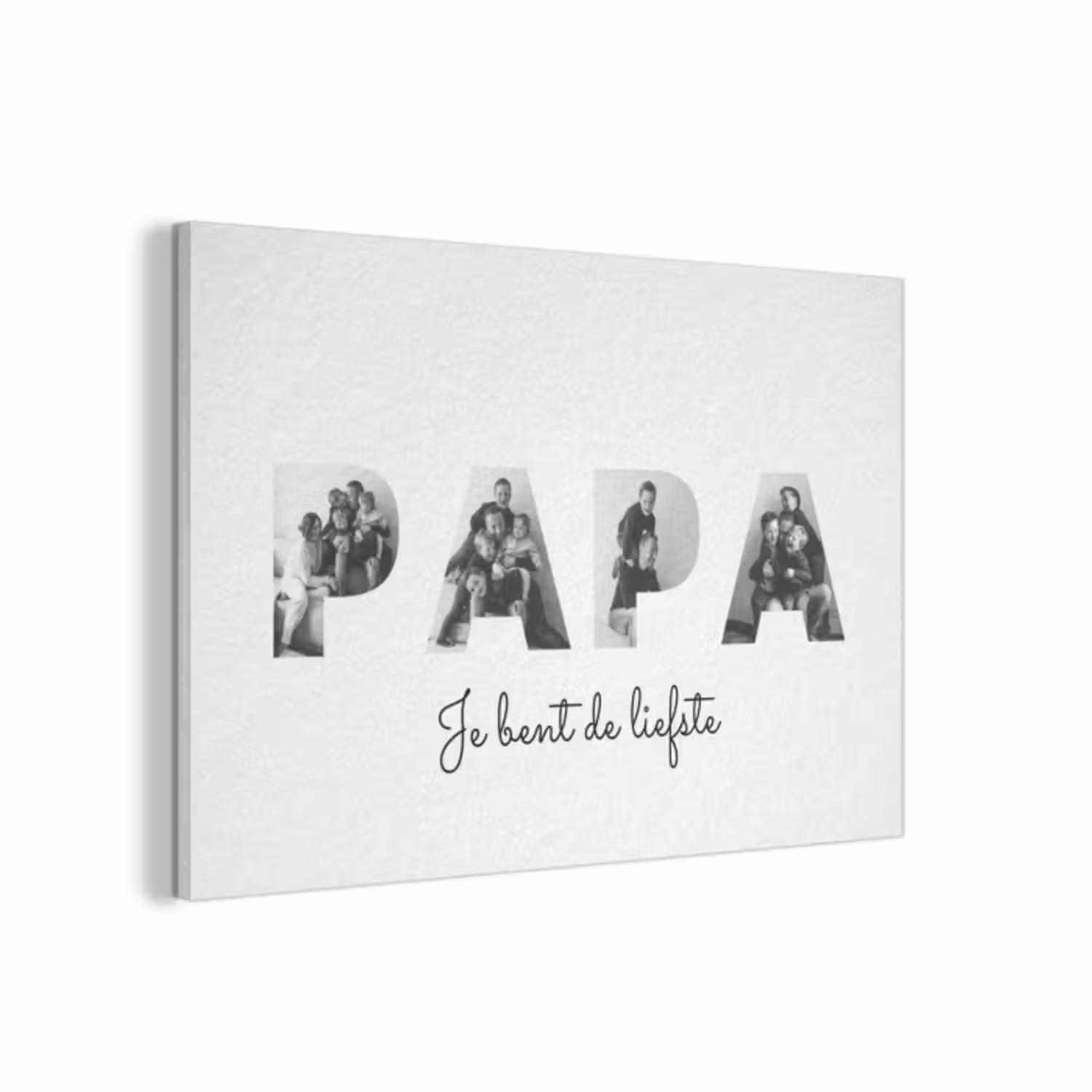 Akoestisch schilderij - Papa - Lettercollage
