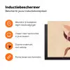 Minimalistisch - Bloem - Bladeren - Beige Inductie beschermer vinyl 3mm klein -zzzzzzz-td-ups