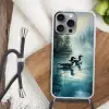 Bos - Water - Eenden - Mistig Hoesje iPhone 16 Pro Max met koord klein -sfeer4