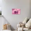 Glitter - Discobol - Roze - Kersen Tuinposter op houten frame 2 cm dik klein -sfeer1