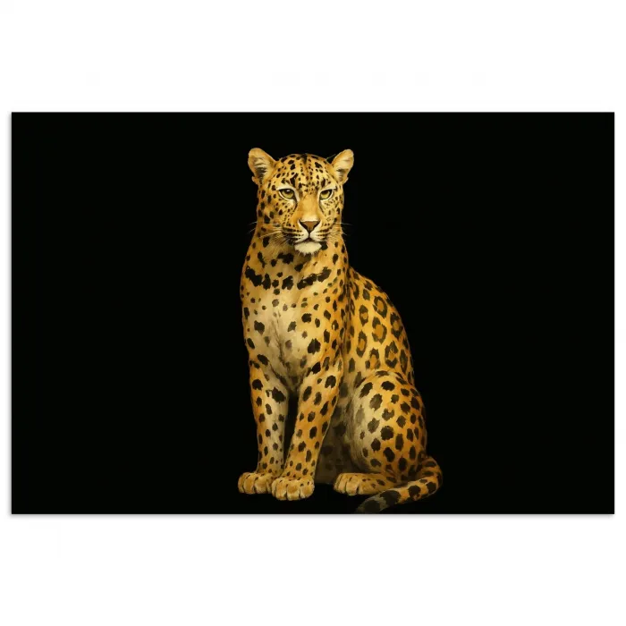 Panter - Realistisch - Bruin poster papier klein -3d