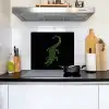 Krokodil - Groen - Tijgerachtig - Strepen Inductie beschemer met haakjes middel -sfeer2