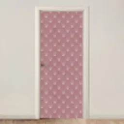 Trendy - Patroon - Roze deurposter klein 289 -3d_beige
