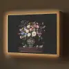 Bloemenvaas - Hout - Bloemen - Boeket Light Box met batterij (Wandlamp) middel -z3d_website