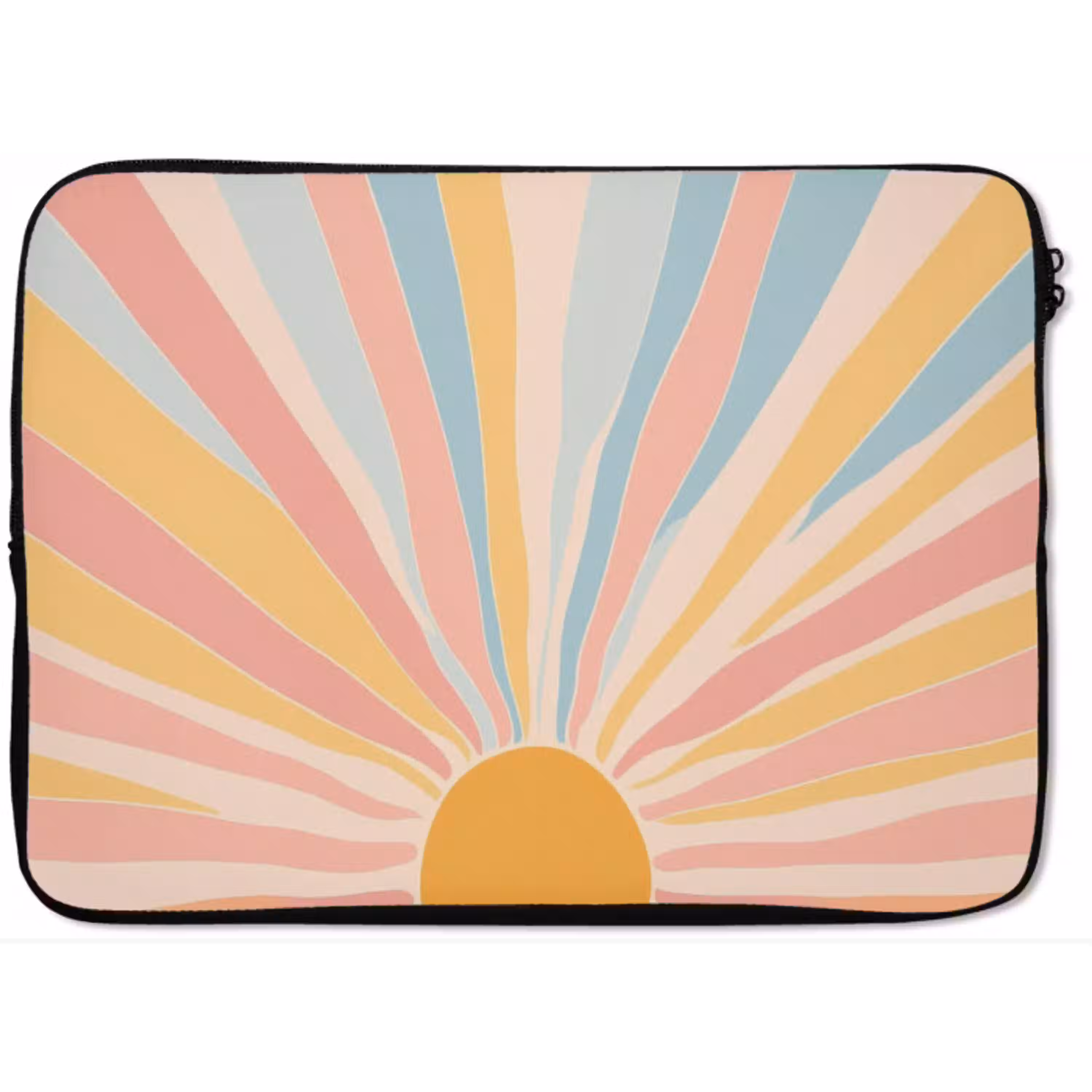 Illustratie - Zon - Pastelkleuren laptophoes neopreen klein -zkaufland3dotto