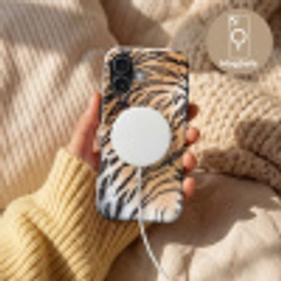 Realistisch - Tijgervacht - Zwart Toughcase MagSafe Apple iPhone 17 klein -USP_MagsafeV