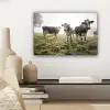 Koeien - Licht - Gras - Dieren canvas 2cm klein -sfeer6