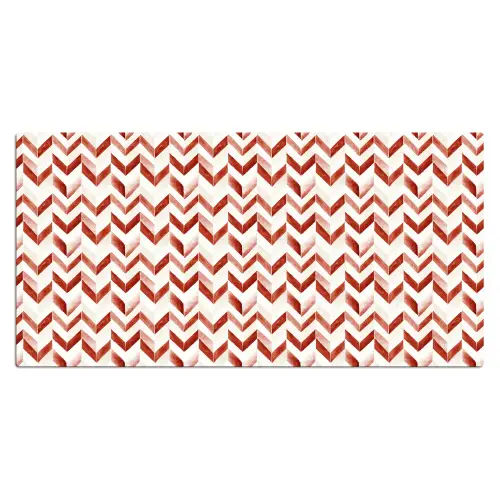 Strepen - Rood - Wit - Patroon Muismat XXL klein 681 -3d_leeg