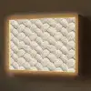 Touw - Gebreid - Beige Light Box met batterij (Wandlamp) middel 907 -z3d_website
