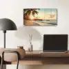 Strand - Palmbomen - Oceaan - Zonsondergang plexiglas 5mm klein -sfeer6