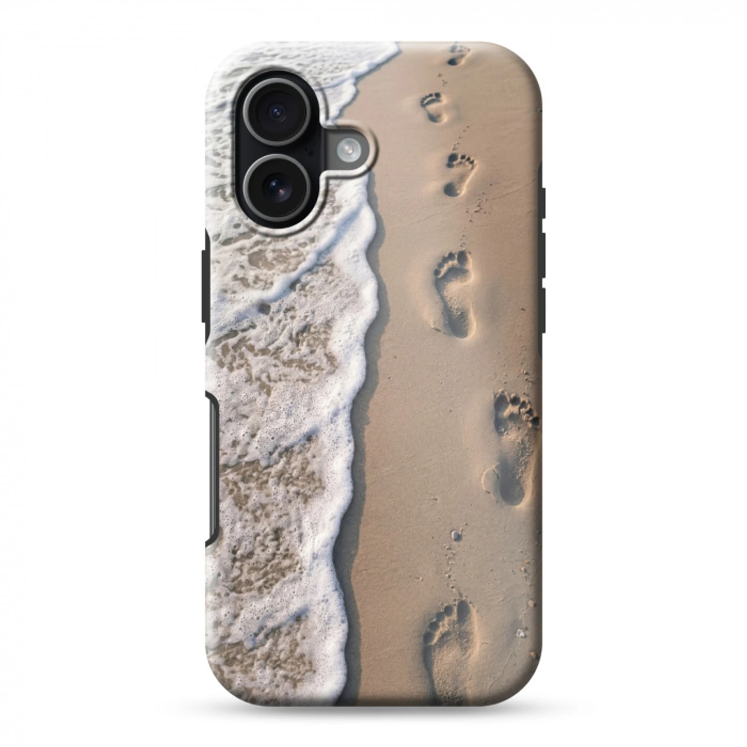Voetstappen - Vloedlijn - Zee Toughcase MagSafe Apple iPhone 17 klein -3d