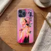 Vrouw - Bloemen - Paars - Abstract Telefoonhoesje iPhone 17 Pro Max klein -sfeer1