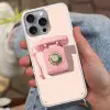 Draaischijftelefoon - Retro - Roze Hoesje iPhone 16 Pro Max met koord klein -sfeer3