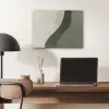 Japandi - Groen - Abstract - Modern PET vilt klein -sfeer5