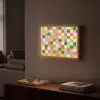 Vierkanten - Kleurrijk - Golvend Light Box met batterij (Wandlamp) middel -sfeer1