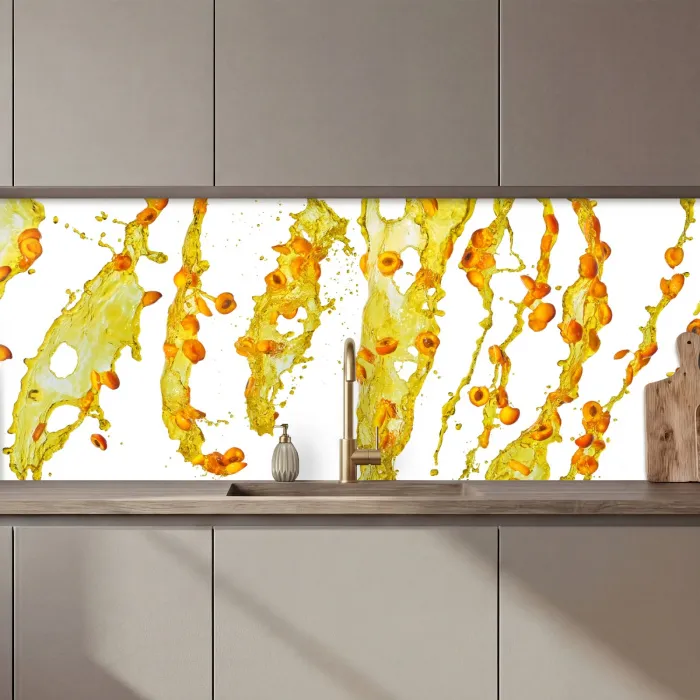 Oranje - Geel - Splash - Fruit keuken achterwand 2 middel zz_3dshopping