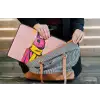 Abstract - Konijn - Sjaal - Geel laptophoes neopreen klein -tas